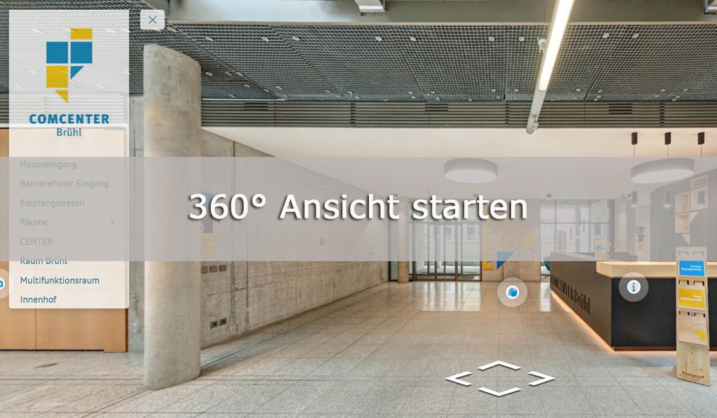 Comcenter 360 Grad Ansicht starten